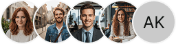 Several investor profile pictures displayed in the Lyndyn Wealthmere trading review section